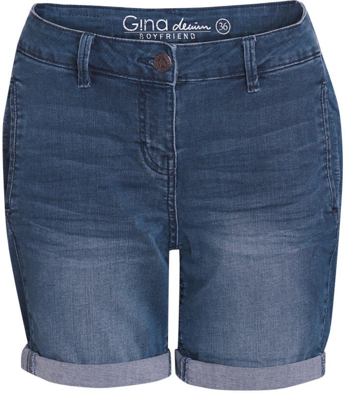Damen Boyfriend-Jeansshorts mit Used-Effekt (Nur online)