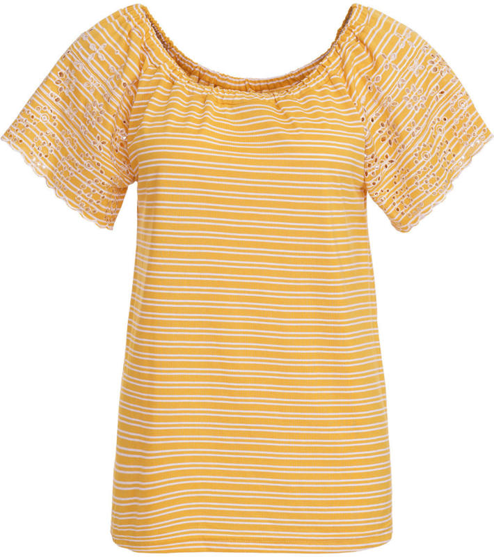 Damen T-Shirt mit Carmen-Ausschnitt (Nur online)