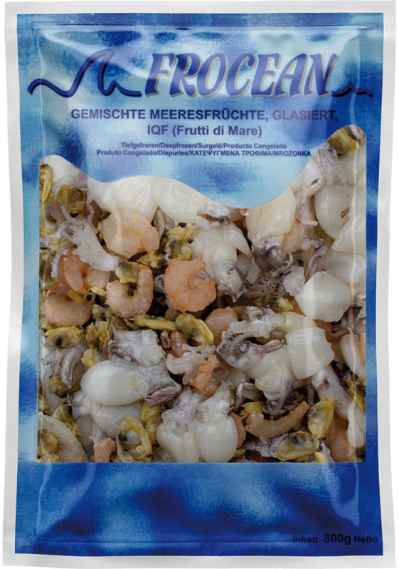 Gemischte Meeresfrüchte, tiefgefroren