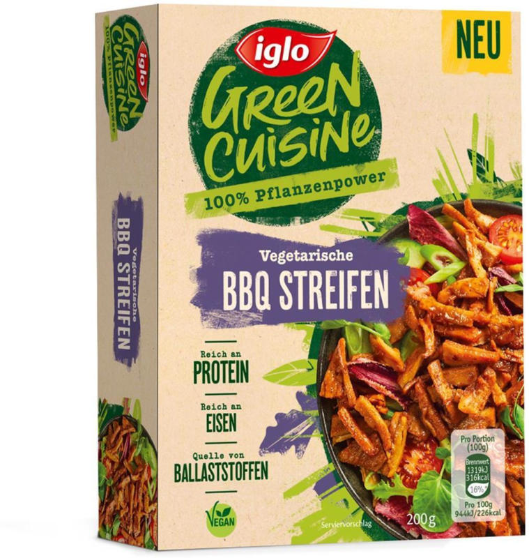 Iglo Green Cuisine BBQ Streifen vegetarisch