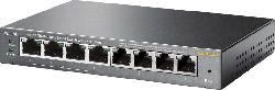 TP-Link TL-SG100 Desktop Gigabit Easy Smart Switch, schwarz (TL-SG108PE)
