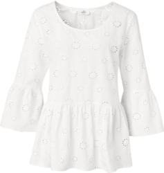 Damen Bluse mit Lochstickerei
