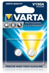 VARTA Alkali Knopfzelle Batterie V13GA 2 Stück