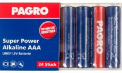 PAGRO Batterie Super Power Alkaline AAA 24 Stück