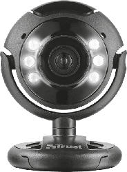 Trust Webcam SpotLight Pro, 0.3 MP, Mikrofon, LED-Leuchten, Schwarz