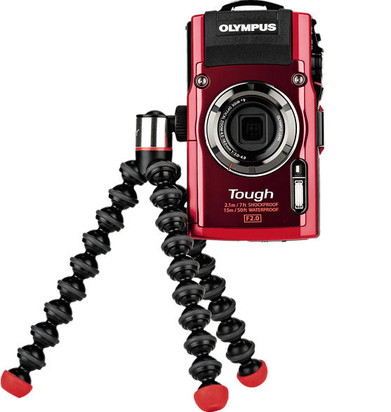 JOBY Gorillapod Magnetic 325 Dreibein Stativ, Schwarz/Rot/Grau