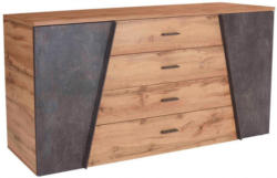 Sideboard Venedig Wotan Eiche Nachbildung/Beton Optik dunkel B/H/T: ca. 180 x 82 x 45 cm