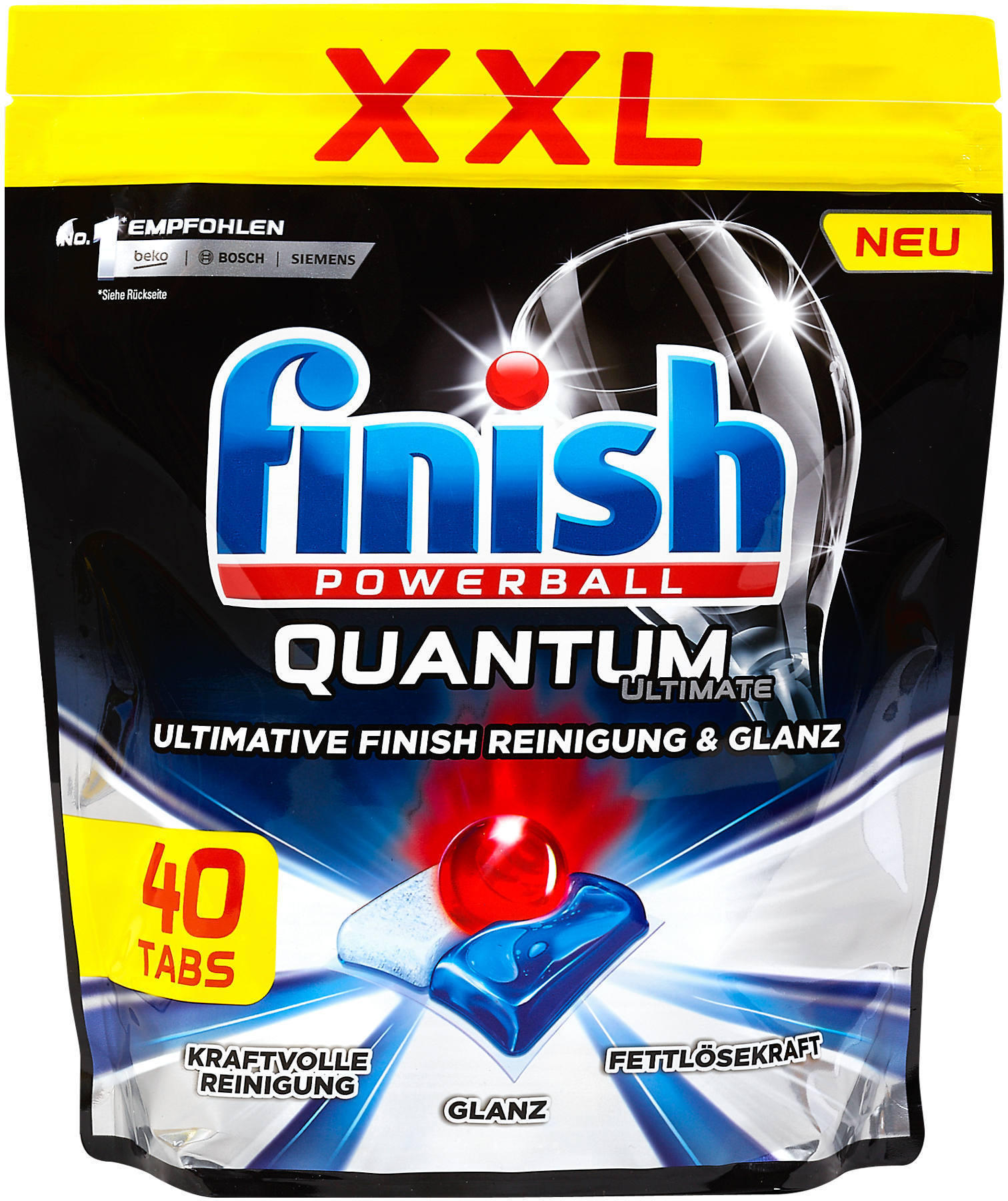 finish Powerball Quantum Geschirrspüler Tabs XXL Pack ️ Online von dm
