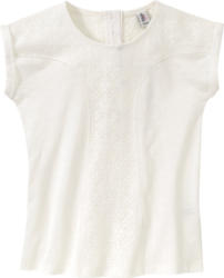 Mädchen T-Shirt mit Spitzenbesatz (Nur online)