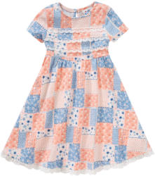 Mädchen Patchwork-Kleid mit Spitze (Nur online)
