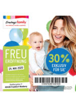 Nur HEUTE - 30% Neueröffnungsrabatt bei Ernsting's family