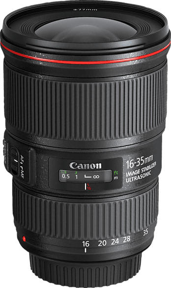CANON EF 16 mm-35 mm f/4L IS, USM (Objektiv für Canon EF-Mount, Schwarz)