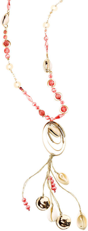 Lange Damen Kette mit Muschel-Anhängern (Nur online)