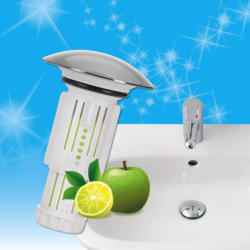 Abfluss-Fee für Waschbecken mit Duftstein Zitrone/Apfel