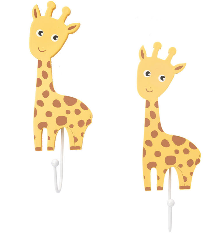 2 Kleiderhaken mit Giraffen-Motiv (Nur online)