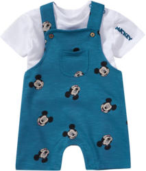 Micky Maus Latzshorts und T-Shirt im Set