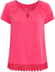 Damen T-Shirt mit Spitze am Saum (Nur online)