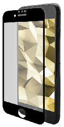 Displayschutzglas für iPhone 6/7/8, transparent/schwarz (IPG-5001-2.5D)