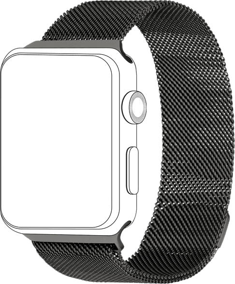 Armband für Apple Watch 38/40mm Mesh, Grau