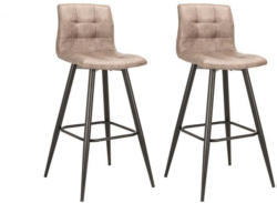 Barhocker-Set Sarah 2-er Set Braun/Schwarz