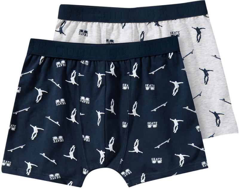 2 Jungen Retroboxer mit Skater-Motiven