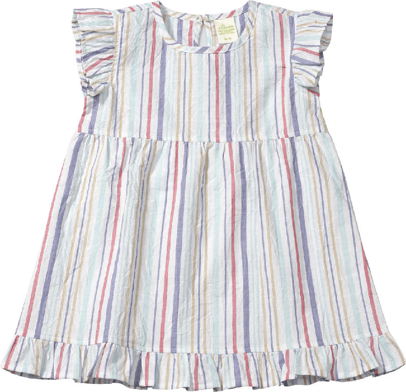 ALANA Kinder Kleid, Gr. 98, in Bio-Baumwolle, weiß, bunt