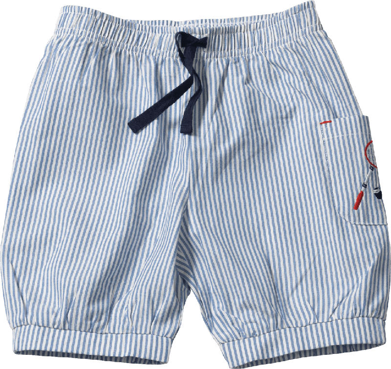 ALANA Kinder Shorts, Gr. 98, in Bio-Baumwolle, blau, weiß