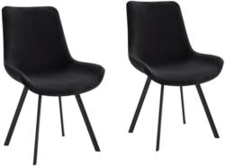 Stuhl-Set Rose 2-er Set Schwarz
