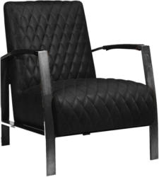 Sessel in Leder Schwarz