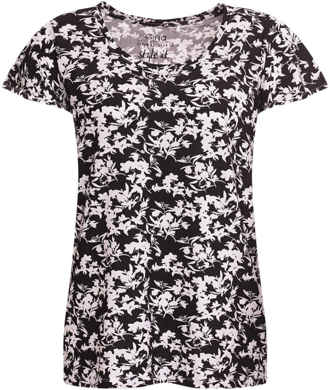 Damen T-Shirt mit floralem Allover-Print (Nur online)