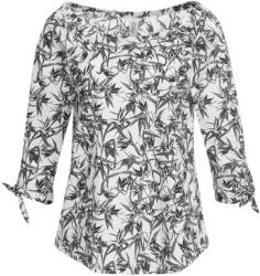 Damen Blues mit floralem Allover-Motiv