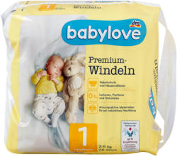 babylove Premium-Windeln Gr. 1 newborn (2-5 kg)