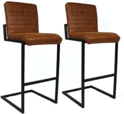 Barhocker-Set Block 2-er Set Braun