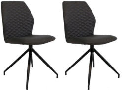 Stuhl-Set Grayson 2-Er Set Anthrazit