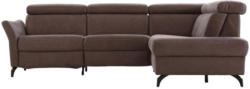 Wohnlandschaft in Textil Cappuccino