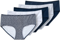 5 Damen Pantys in verschiedenen Dessins