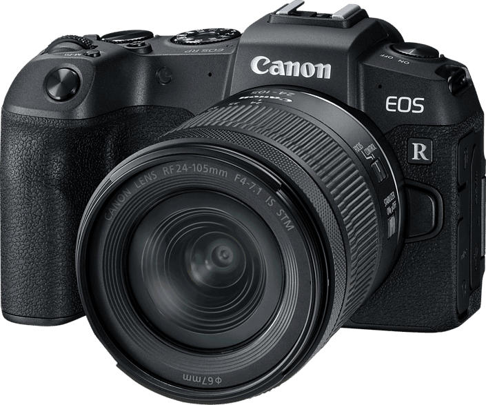 Canon Systemkamera EOS RP, schwarz mit Objektiv RF 24-105mm f4.0-7.1 IS STM (3380C133)