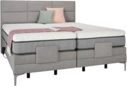 Boxspringbett in Grau ca. 160x200cm