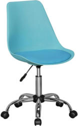 Jugenddrehstuhl in Lederlook Blau