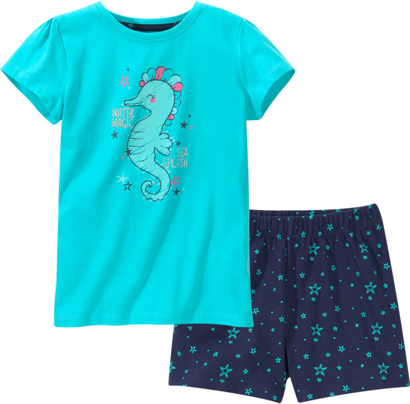 Mädchen Shorty mit Seepferdchen-Motiv (Nur online)