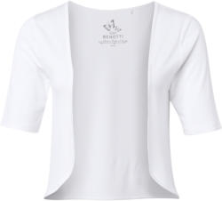 Damen Bolero in unifarben Weiß