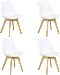 Stuhl-Set Woody 4-Er Set Weiß
