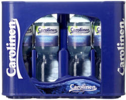 Carolinen Mineralwasser versch. Sorten, 12 x 1 Liter, jeder Kasten