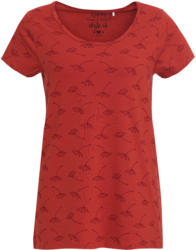 Damen T-Shirt mit floralem Allover-Motiv