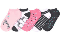 5 Paar Mädchen Sneaker-Socken im Set