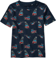 Jungen T-Shirt mit Feuerwehr-Motiven