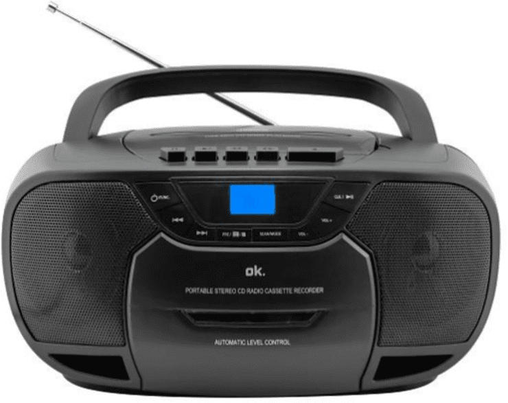 ok. Tragbares Radio ORC 540 mit CD, USB, MP3 und Kasette, schwarz