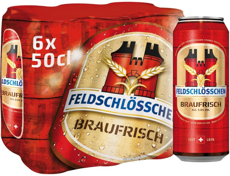 Feldschlösschen Braufrisch, 6 x 50 cl -