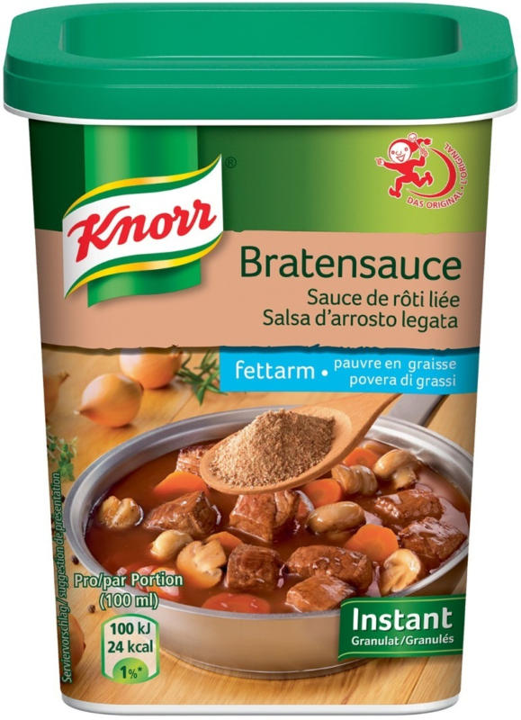 Knorr salsa s'arrosto legata instant povera di grassi 230g -