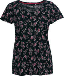 Damen T-Shirt mit floralem Allover-Motiv